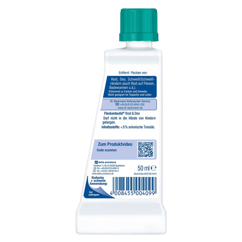Dr. Beckmann Dr.Beckmann Fleckenteufel Rost und Deo, 50 ml - Image 3